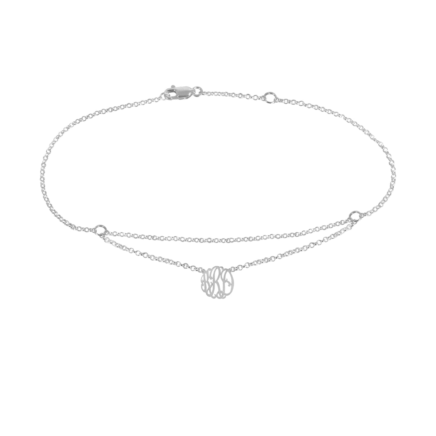 Hanging Monogram Anklet
