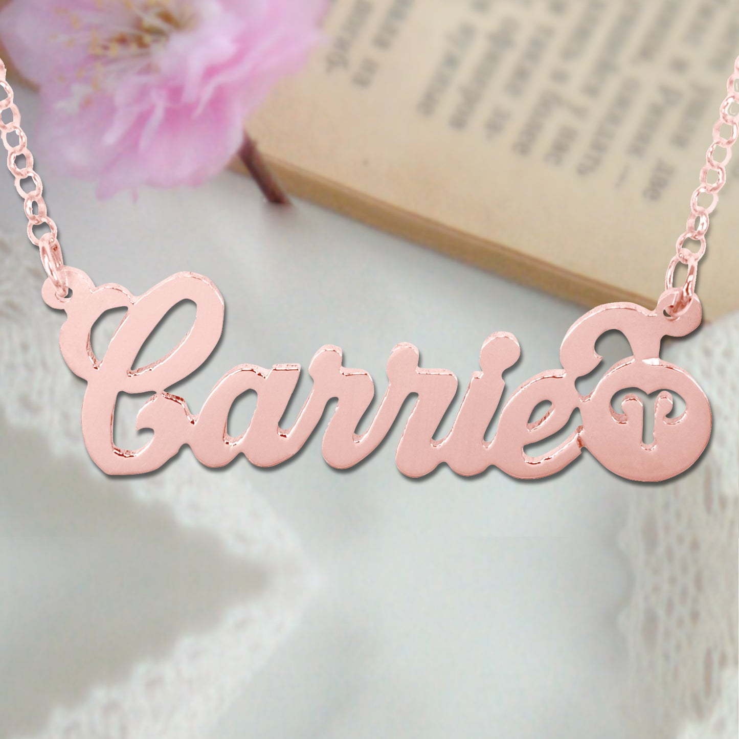 Zodiac Personalized Name Necklace