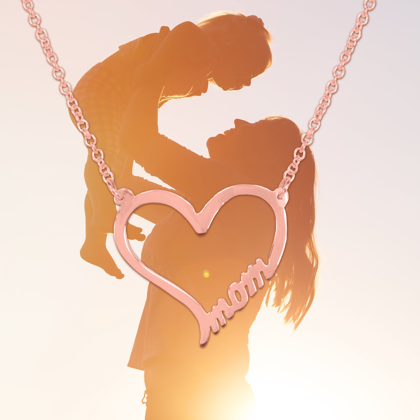 Mom Heart Necklace