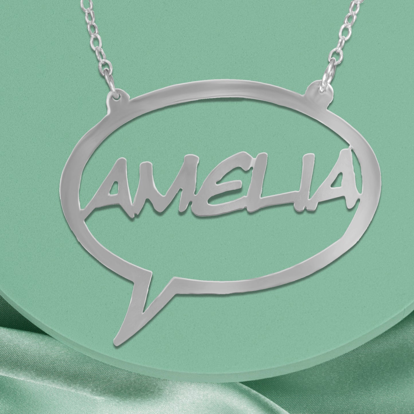 Speech Bubble Name Necklace