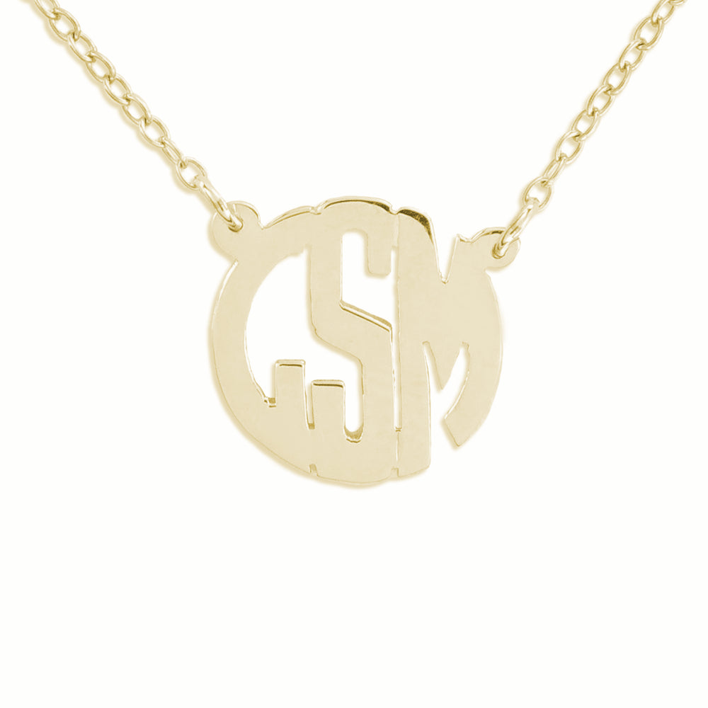 14kt Monogram Necklace