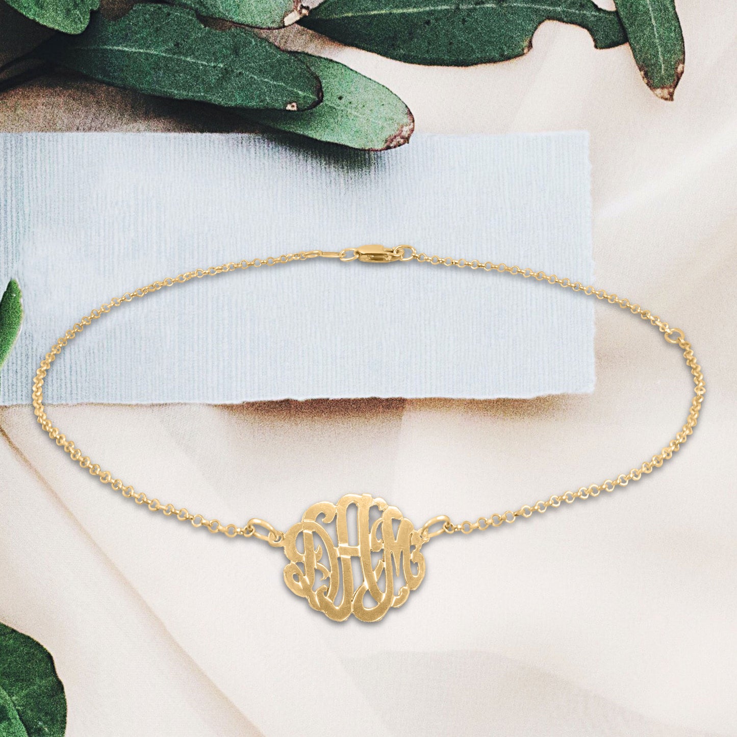Personalized Monogram Anklet