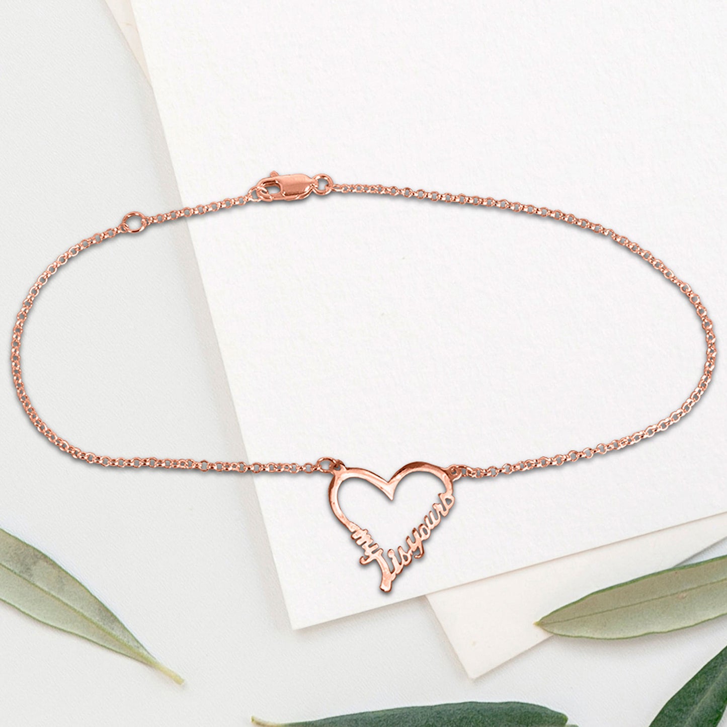 Open Heart "MY HEART IS YOURS" Anklet