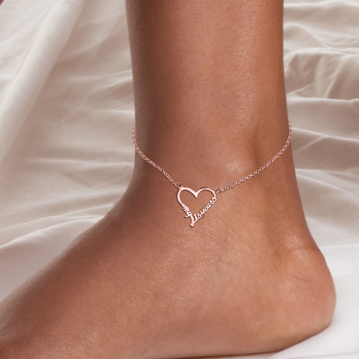 Open Heart "MY HEART IS YOURS" Anklet