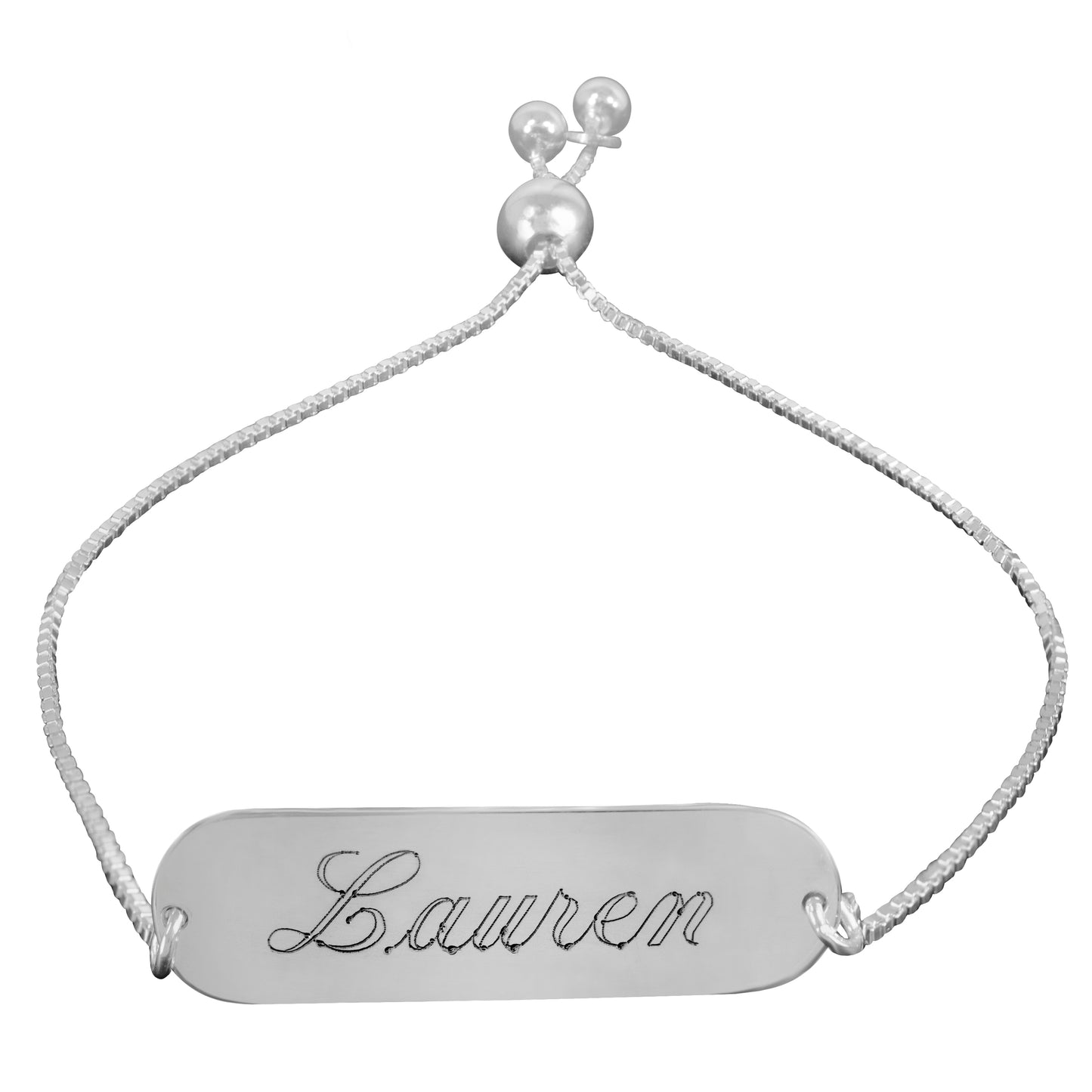 DELUXE ADJUSTABLE NAME BAR BRACELET