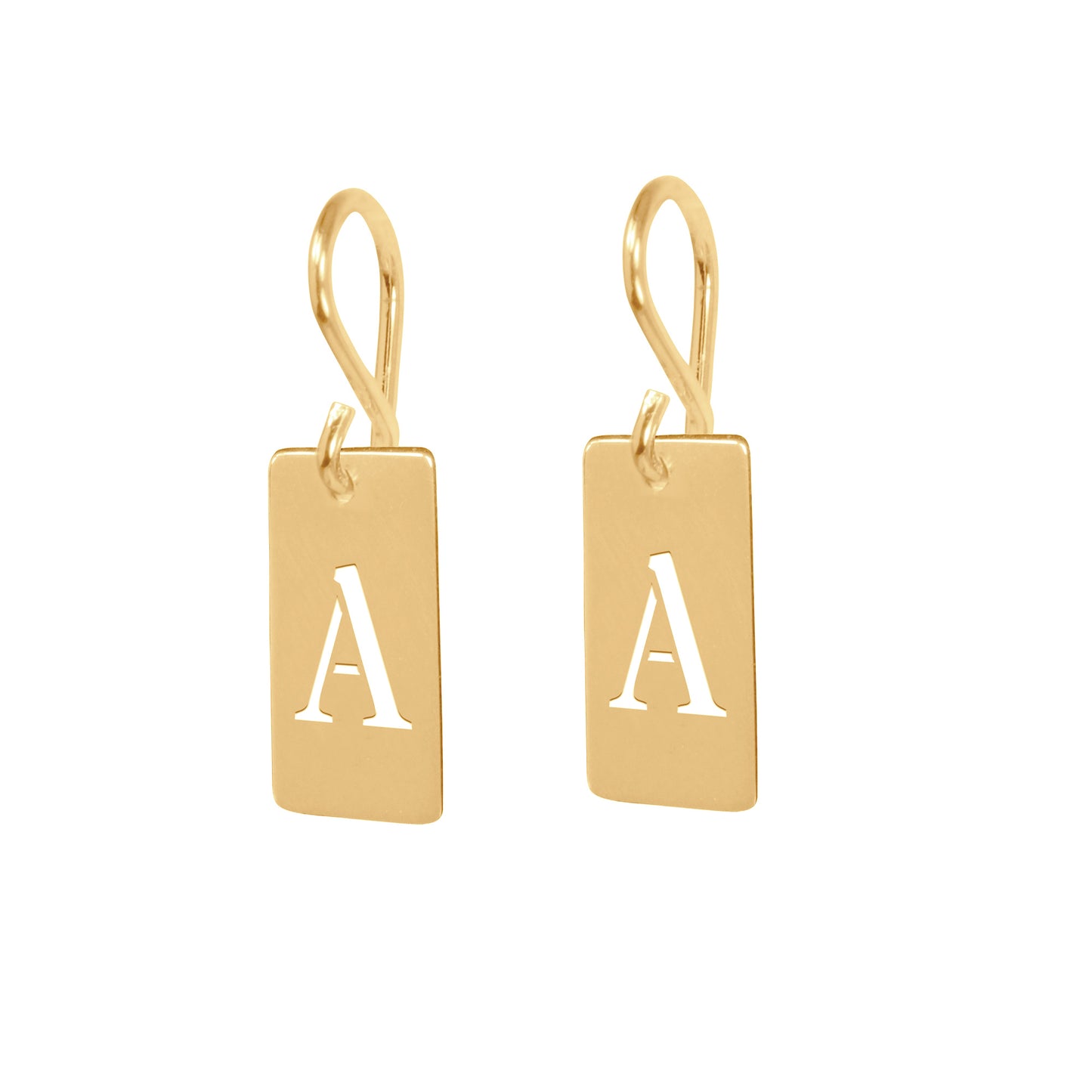Initial Tab Earring