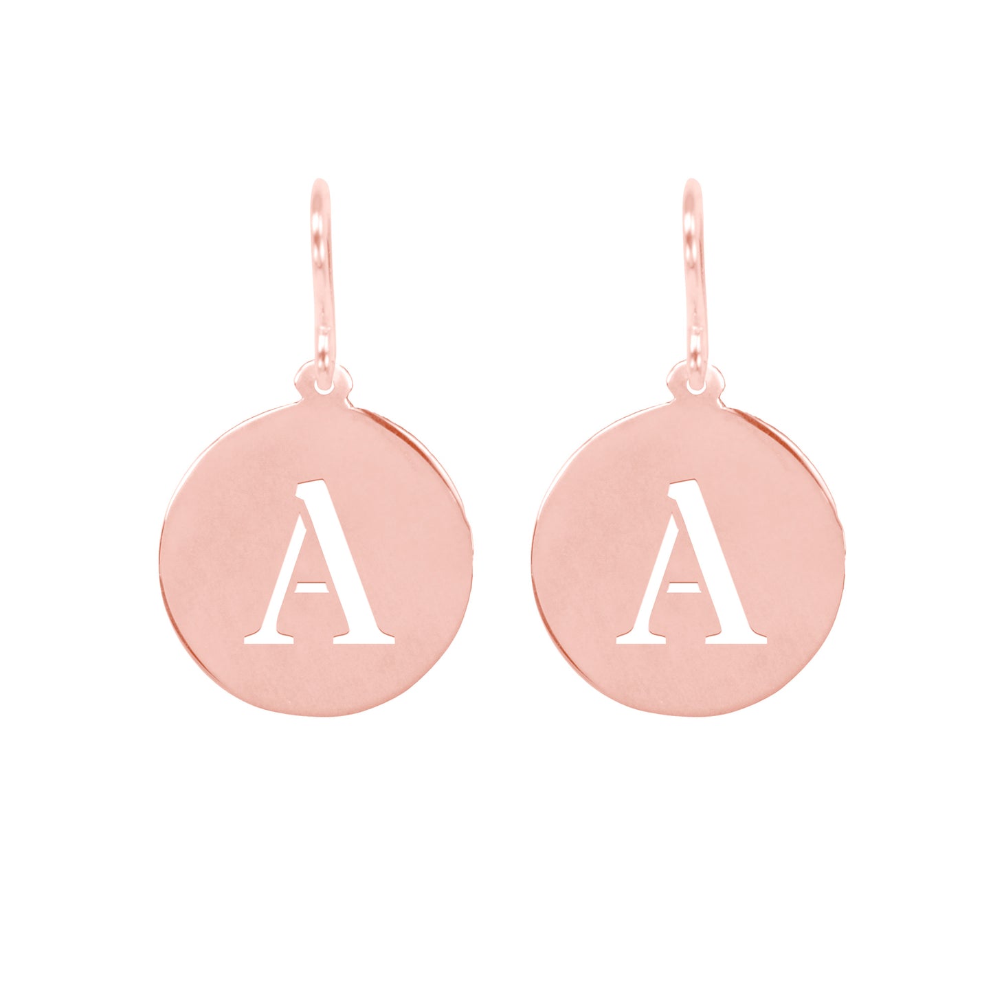 Initial Disc Earring