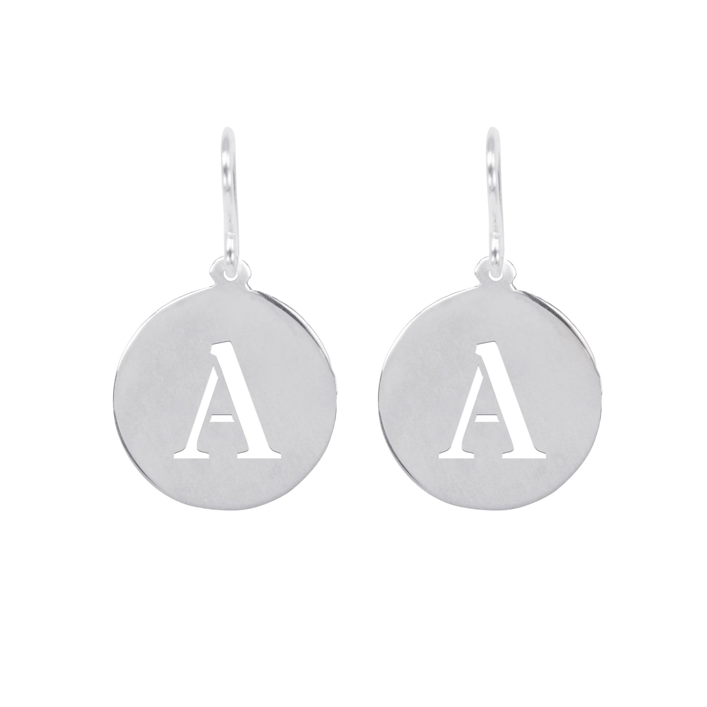 Initial Disc Earring