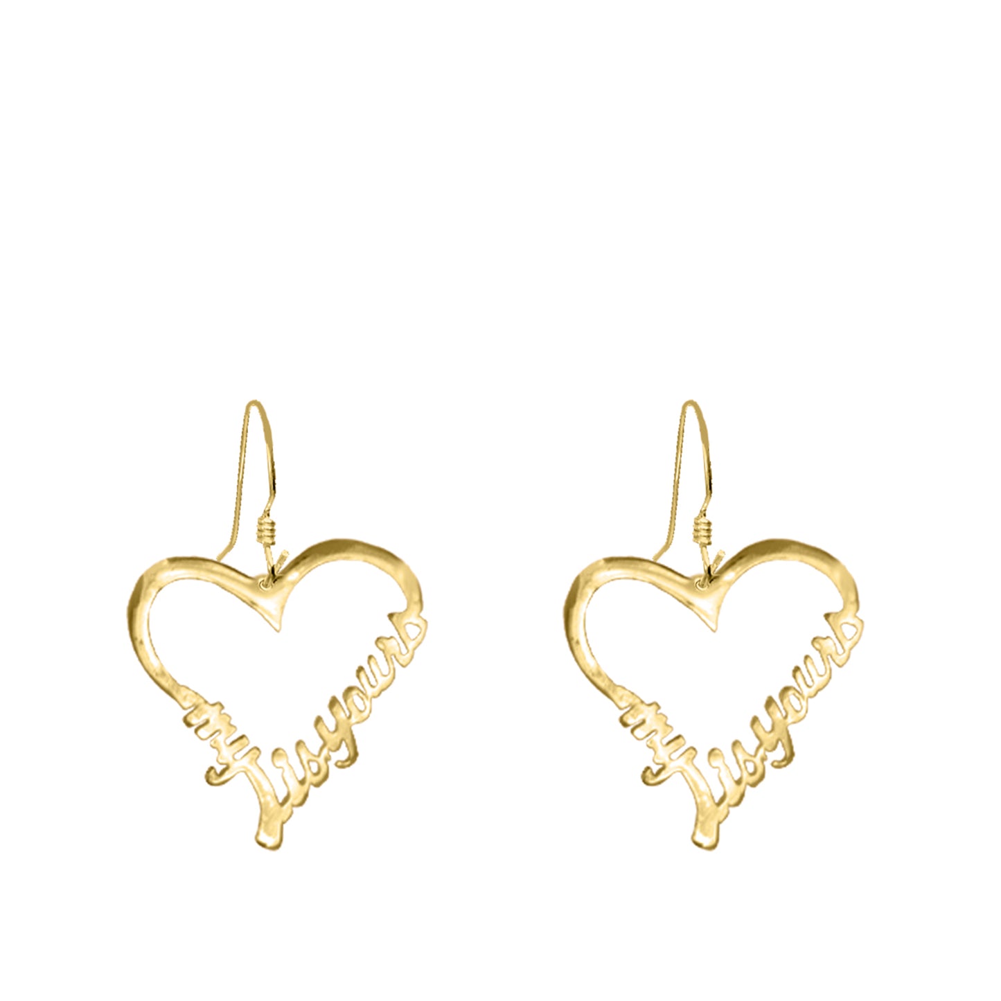 Open Heart "MY HEART IS YOURS " Earrings