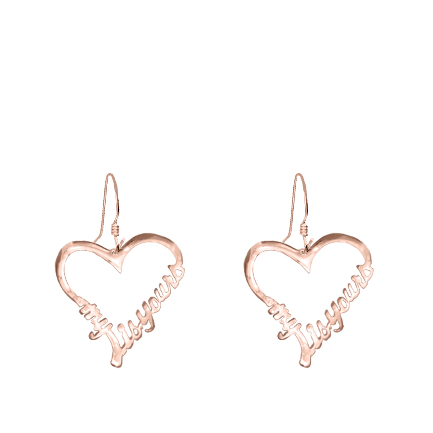 Open Heart "MY HEART IS YOURS " Earrings