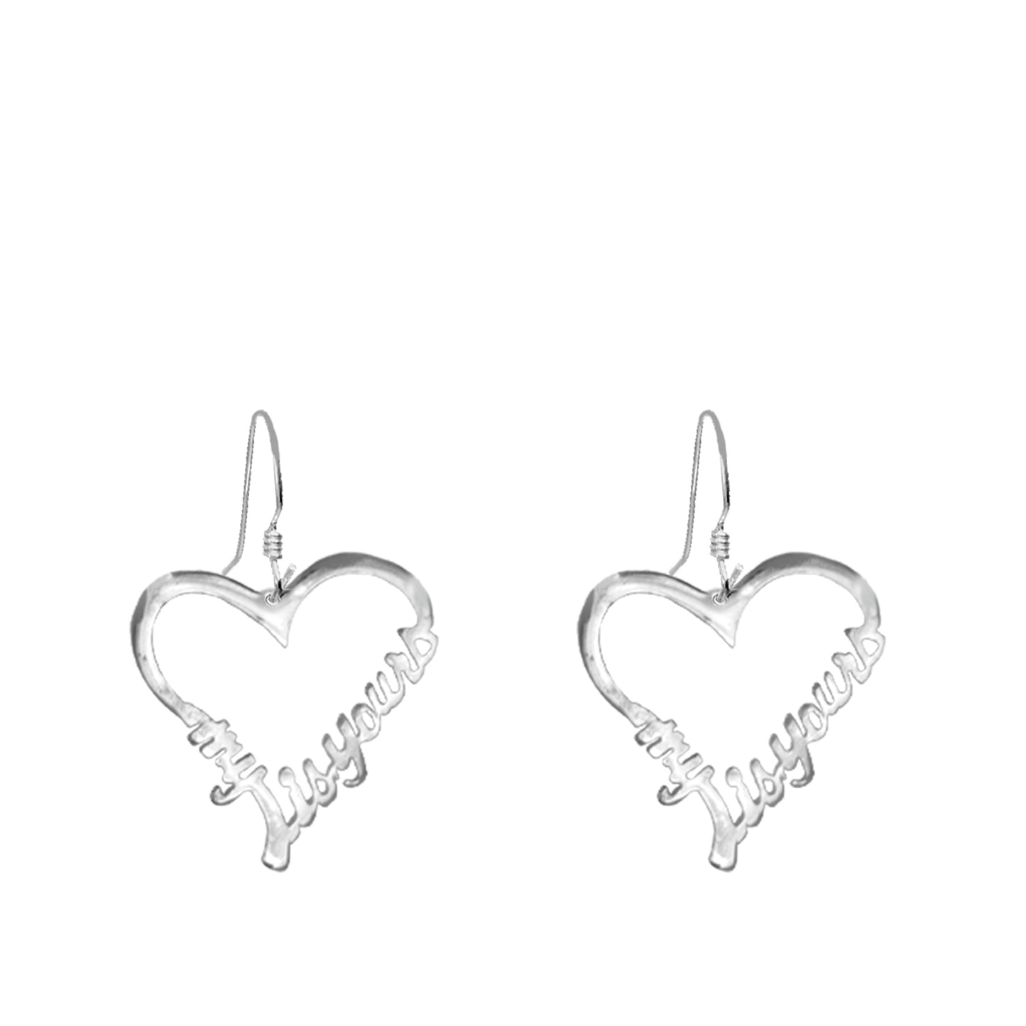 Open Heart "MY HEART IS YOURS " Earrings