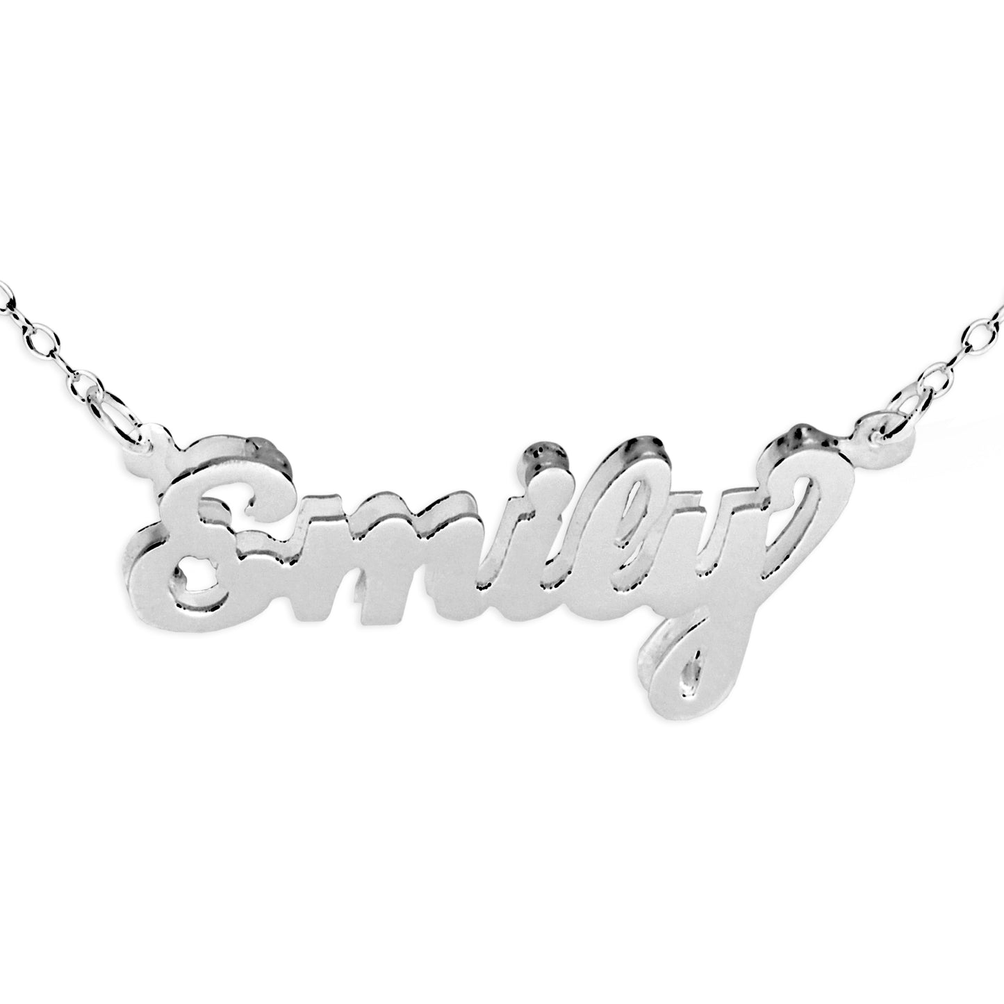 Double 3-D Name Pendant