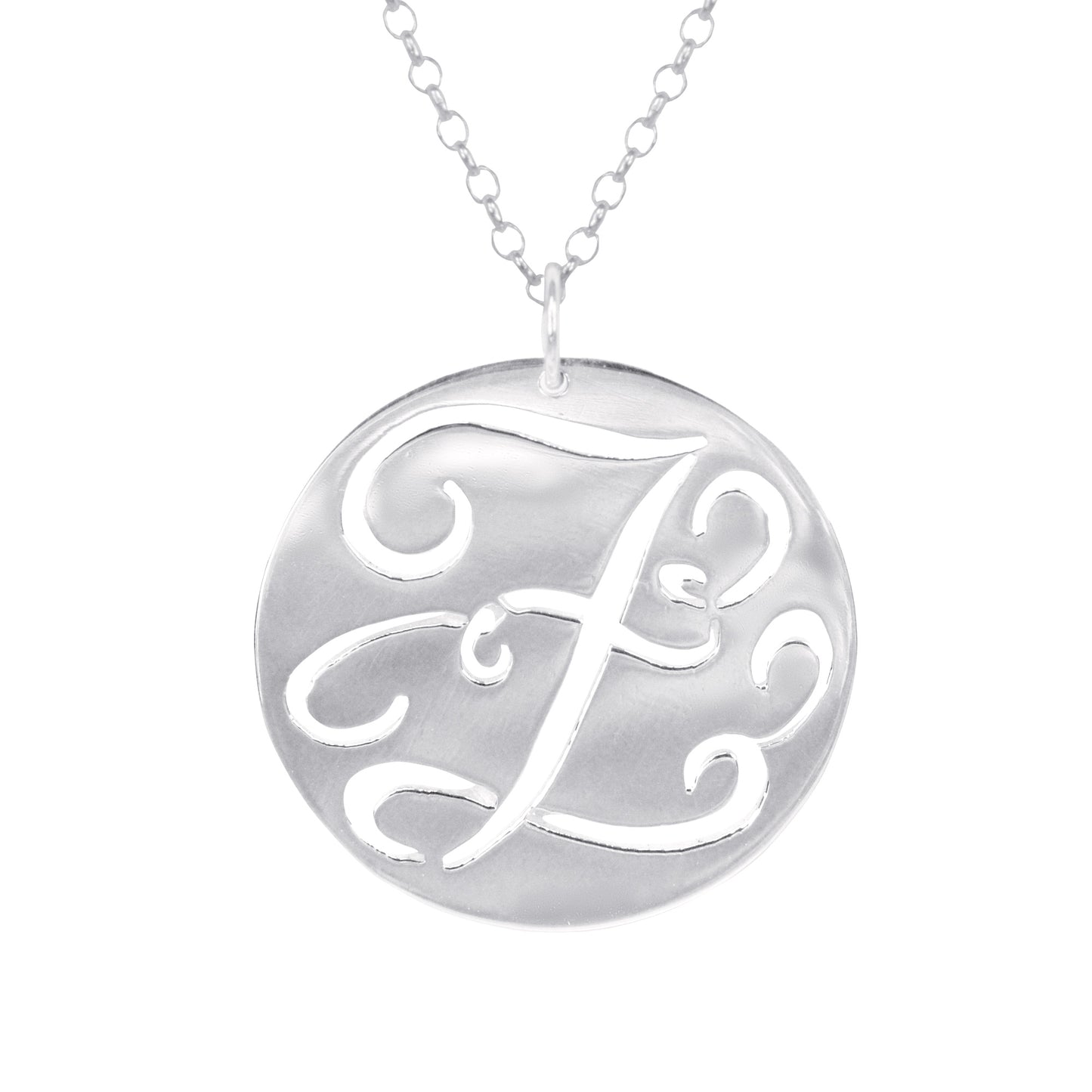 Fancy Script Cut Out Initial