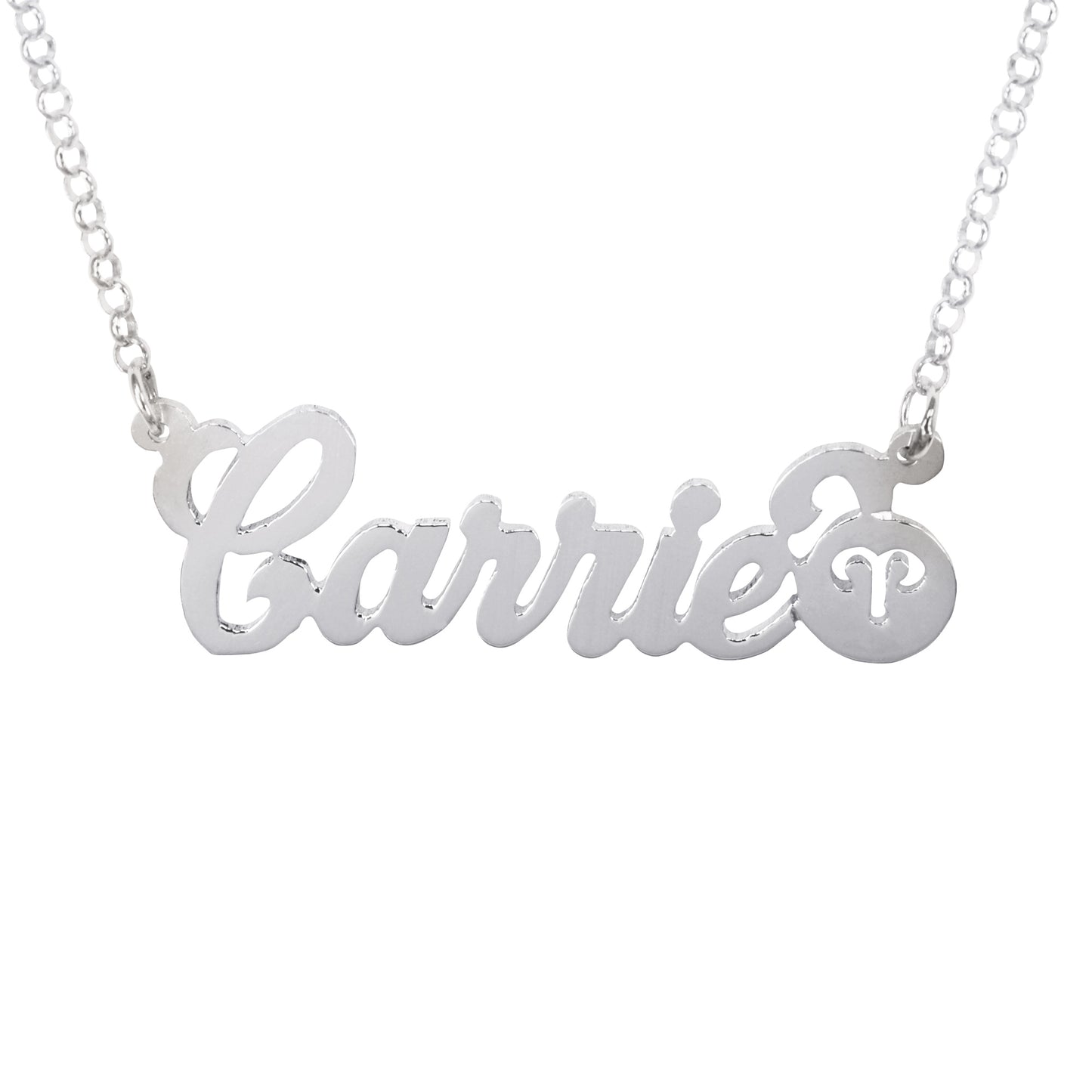 Zodiac Personalized Name Necklace