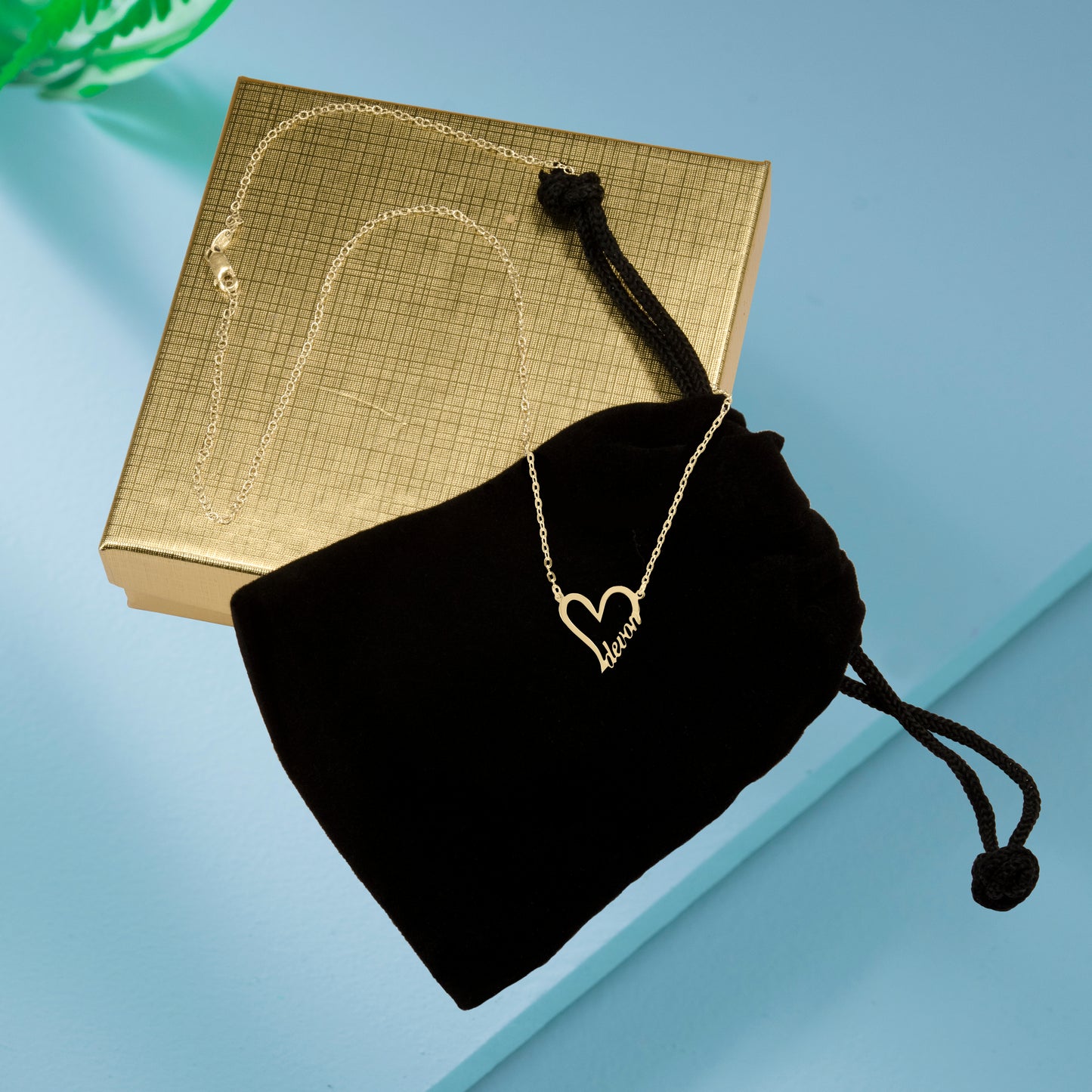 Personalized Name Heart Necklace