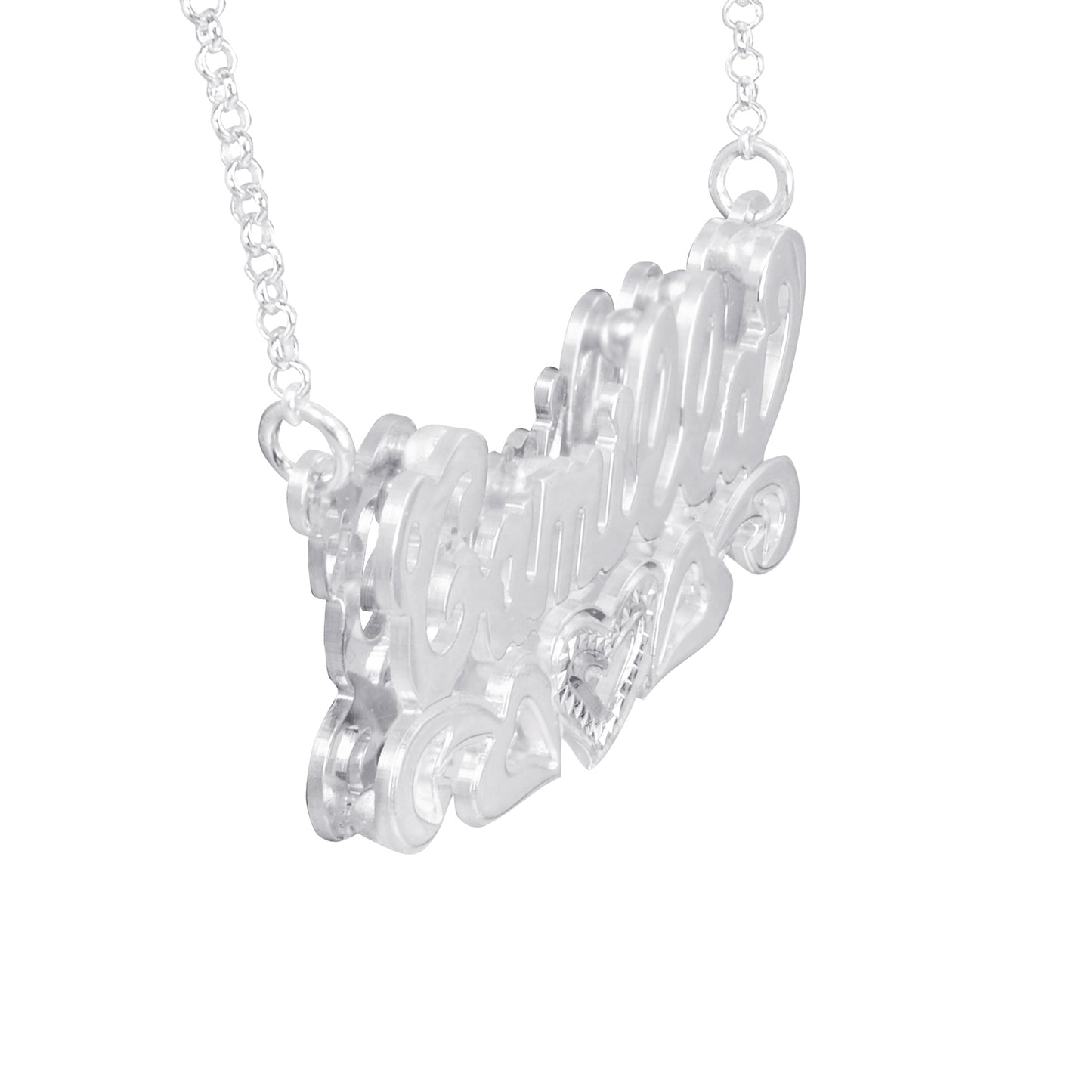 Beaded Double 3-D Nameplate