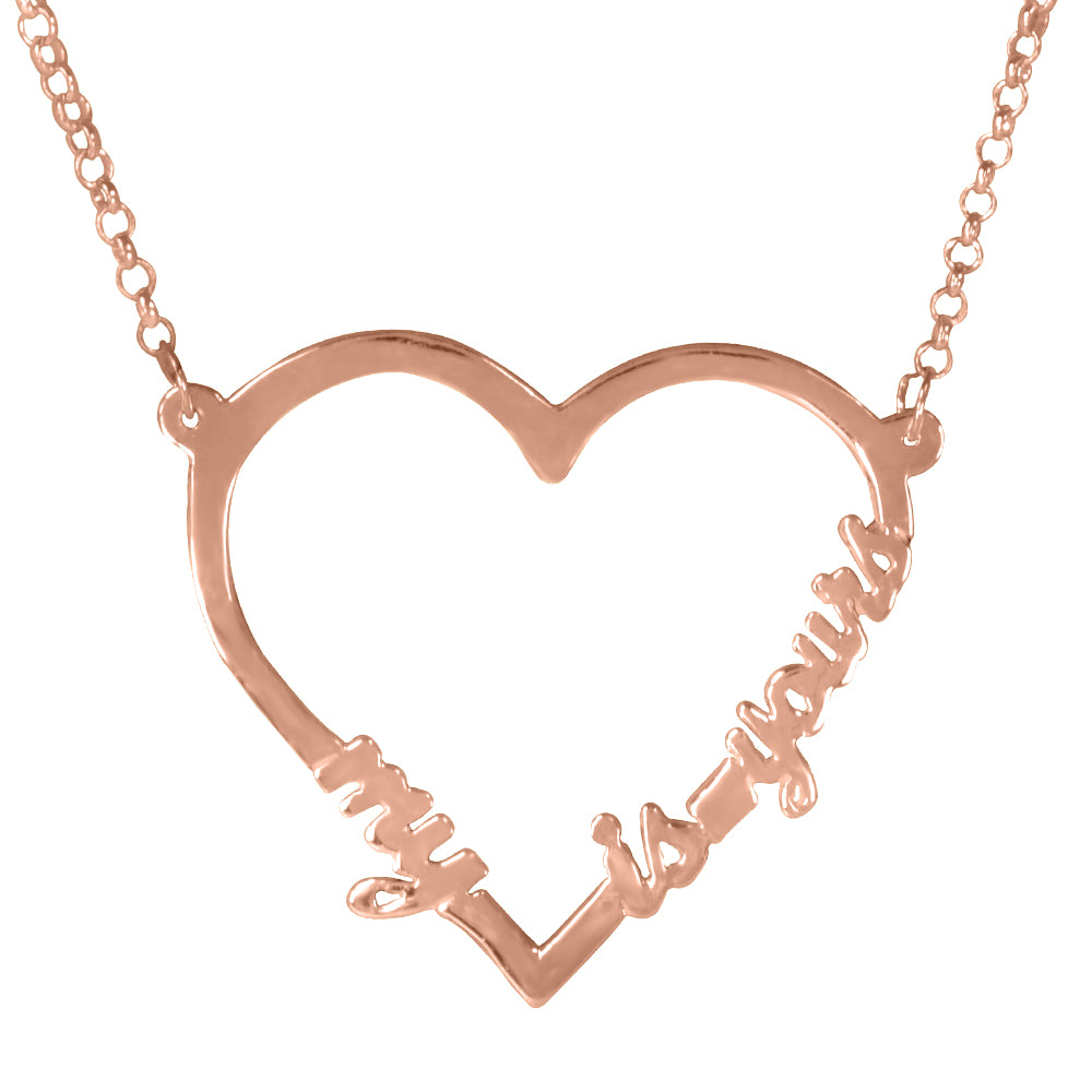 Open Heart "My Heart is Yours" Necklace