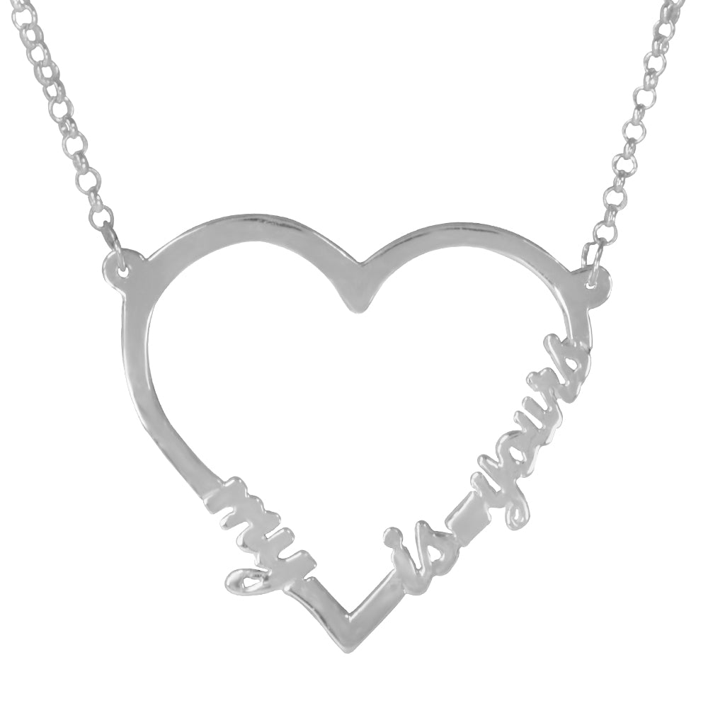 Open Heart "My Heart is Yours" Necklace