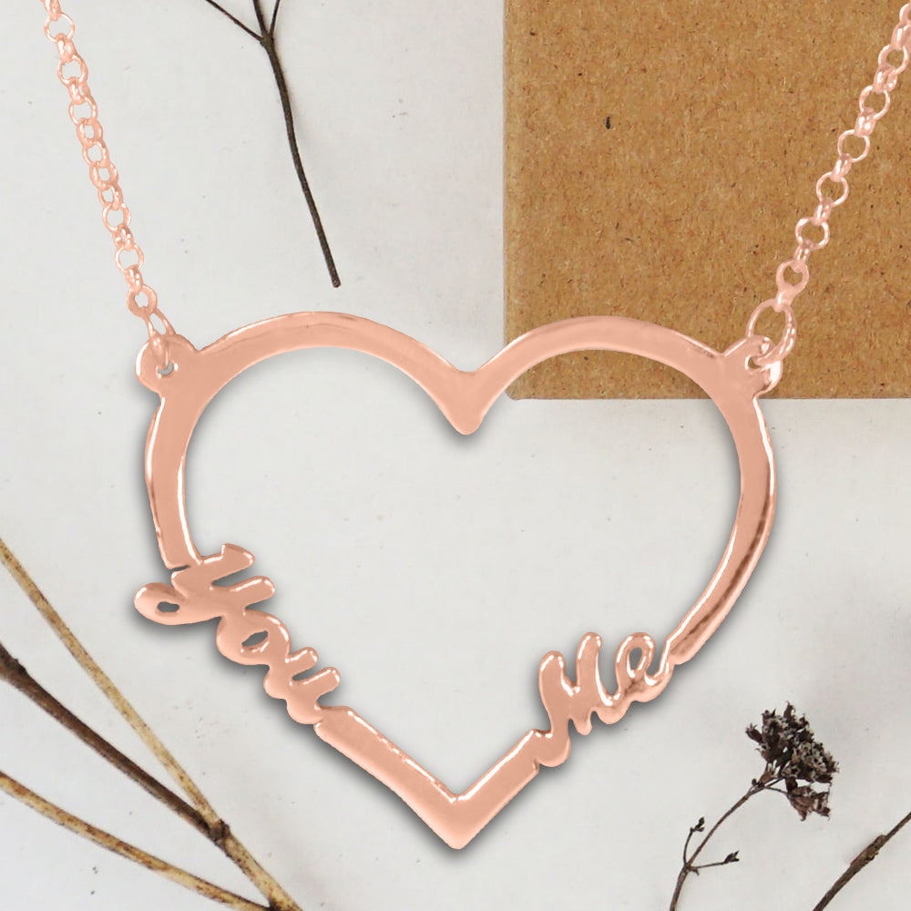 You Love Me Open Heart Necklace