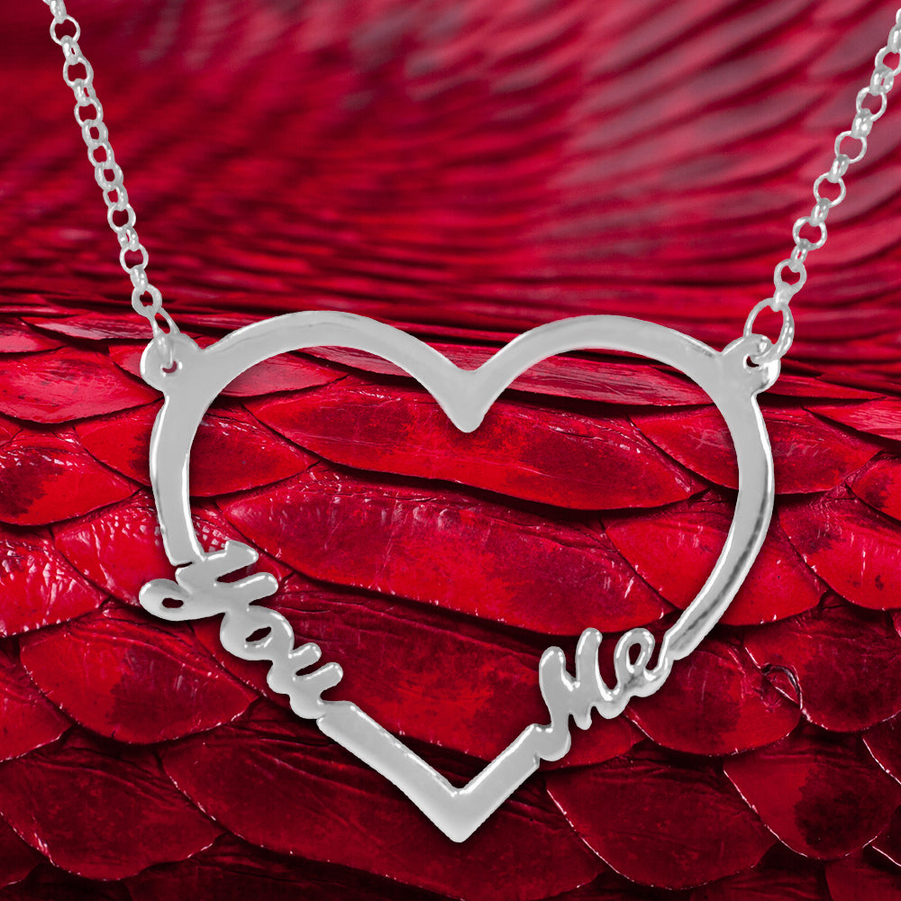 You Love Me Open Heart Necklace