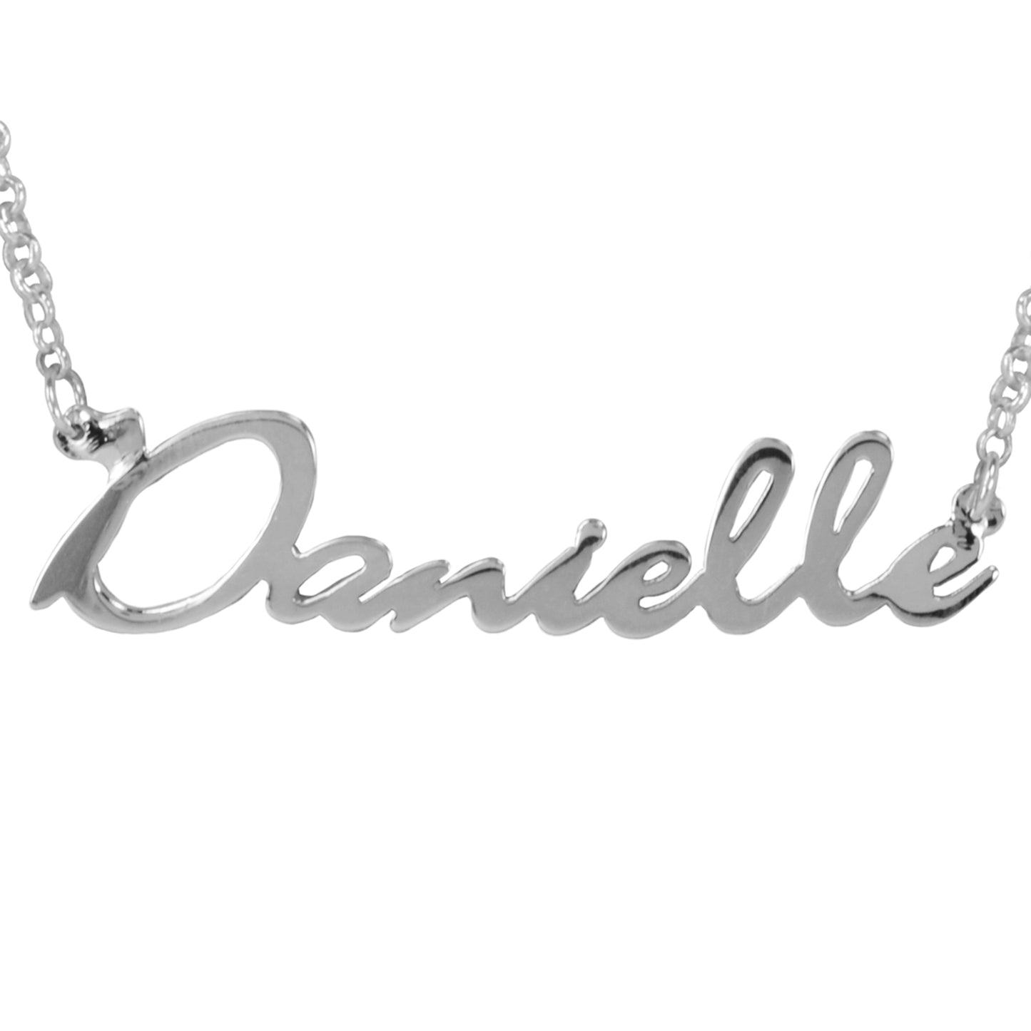 Script 14kt Gold Filled or Sterling Silver Nameplate Necklace