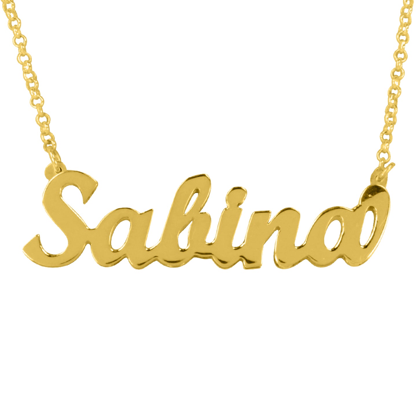 Double 3-D Script Nameplate