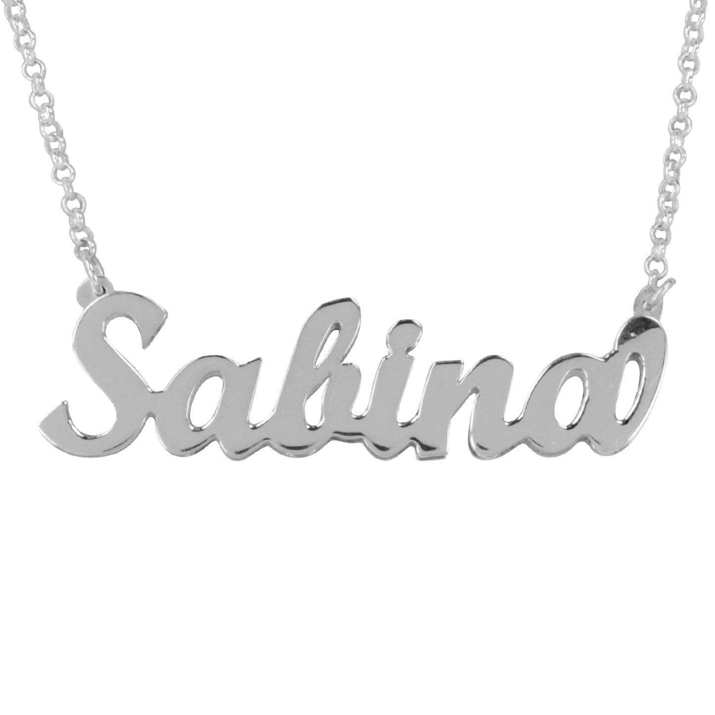 Double 3-D Script Nameplate