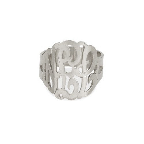 Hand Cut Monogram Ring