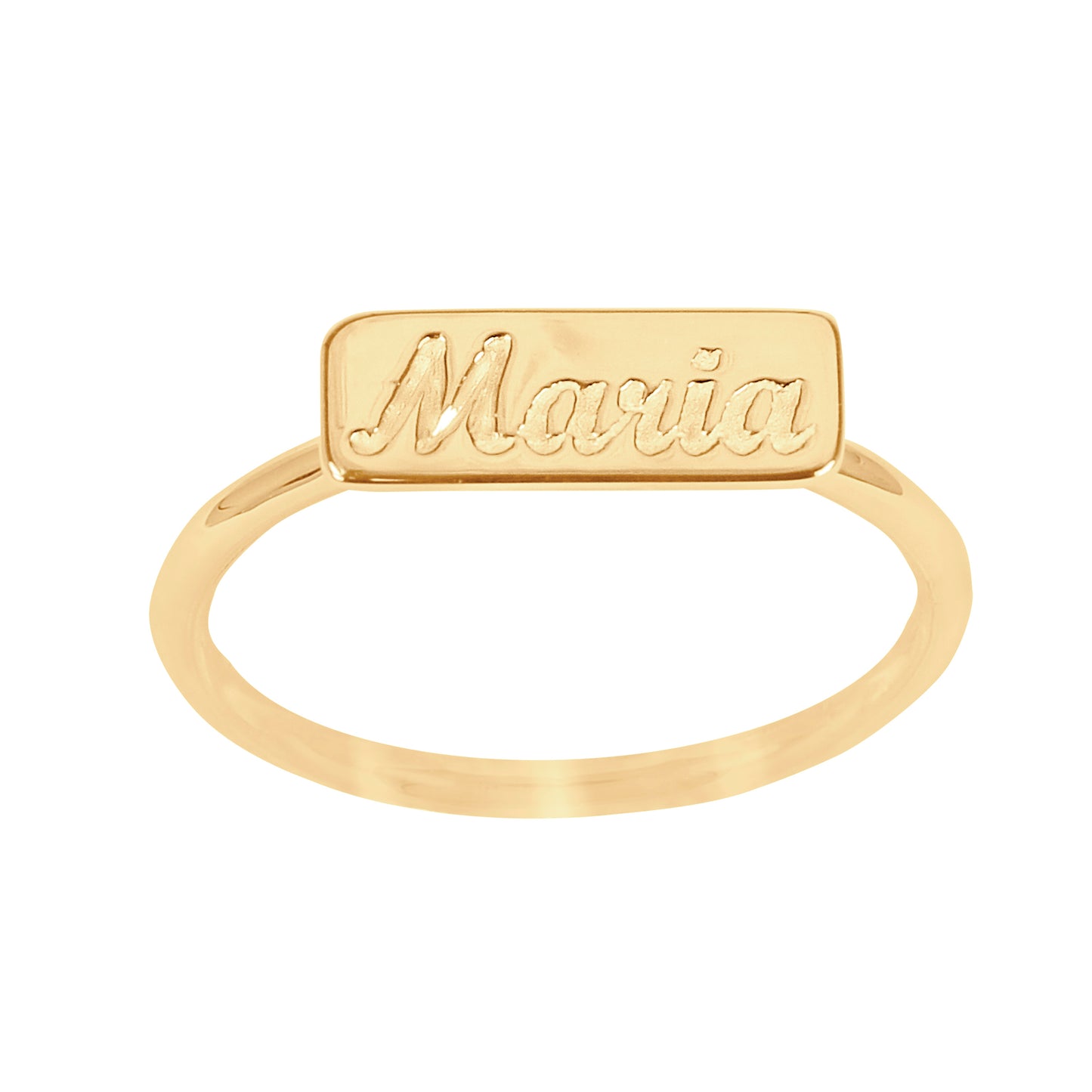 Engraved Name Ring