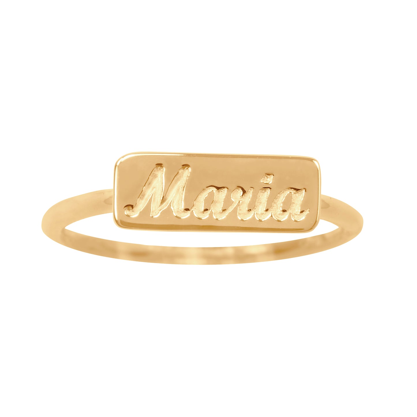 Engraved Name Ring