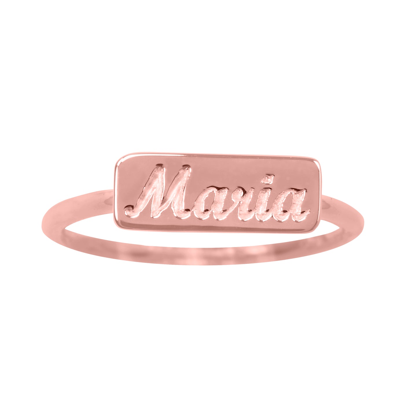 Engraved Name Ring