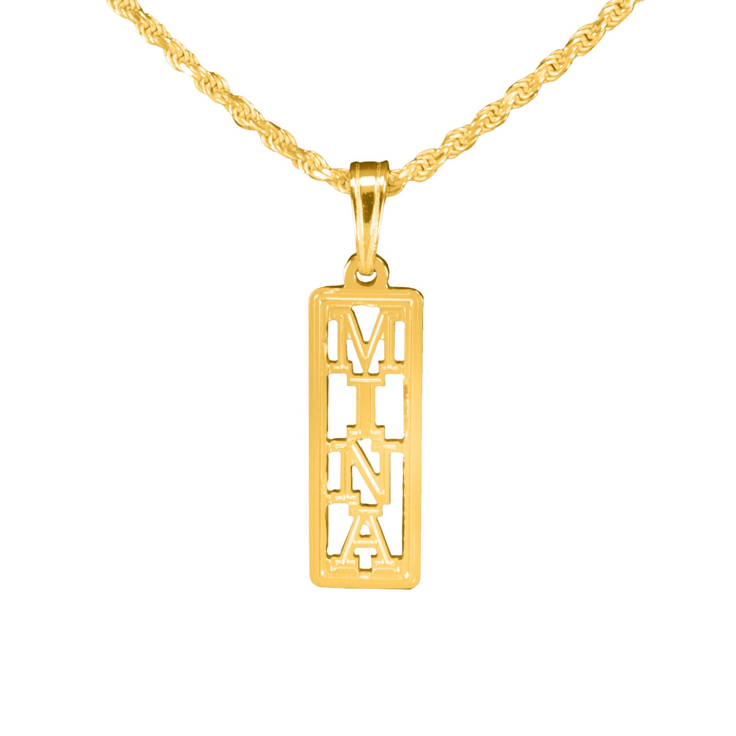 Eternity Nameplate Necklace