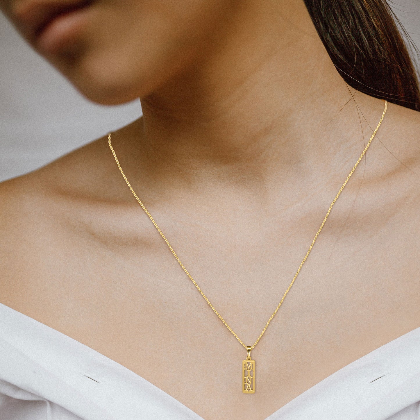 Eternity Nameplate Necklace