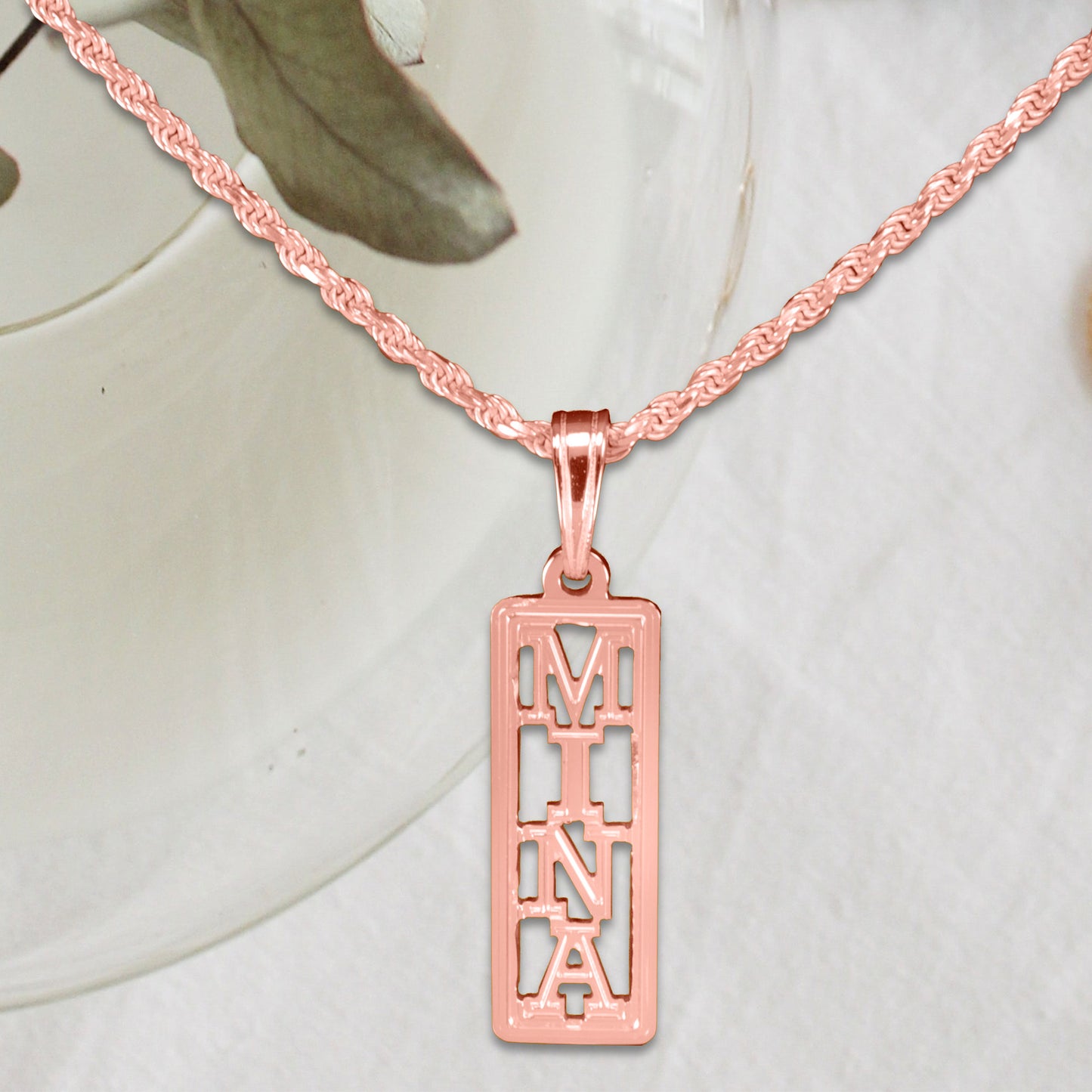 Eternity Nameplate Necklace