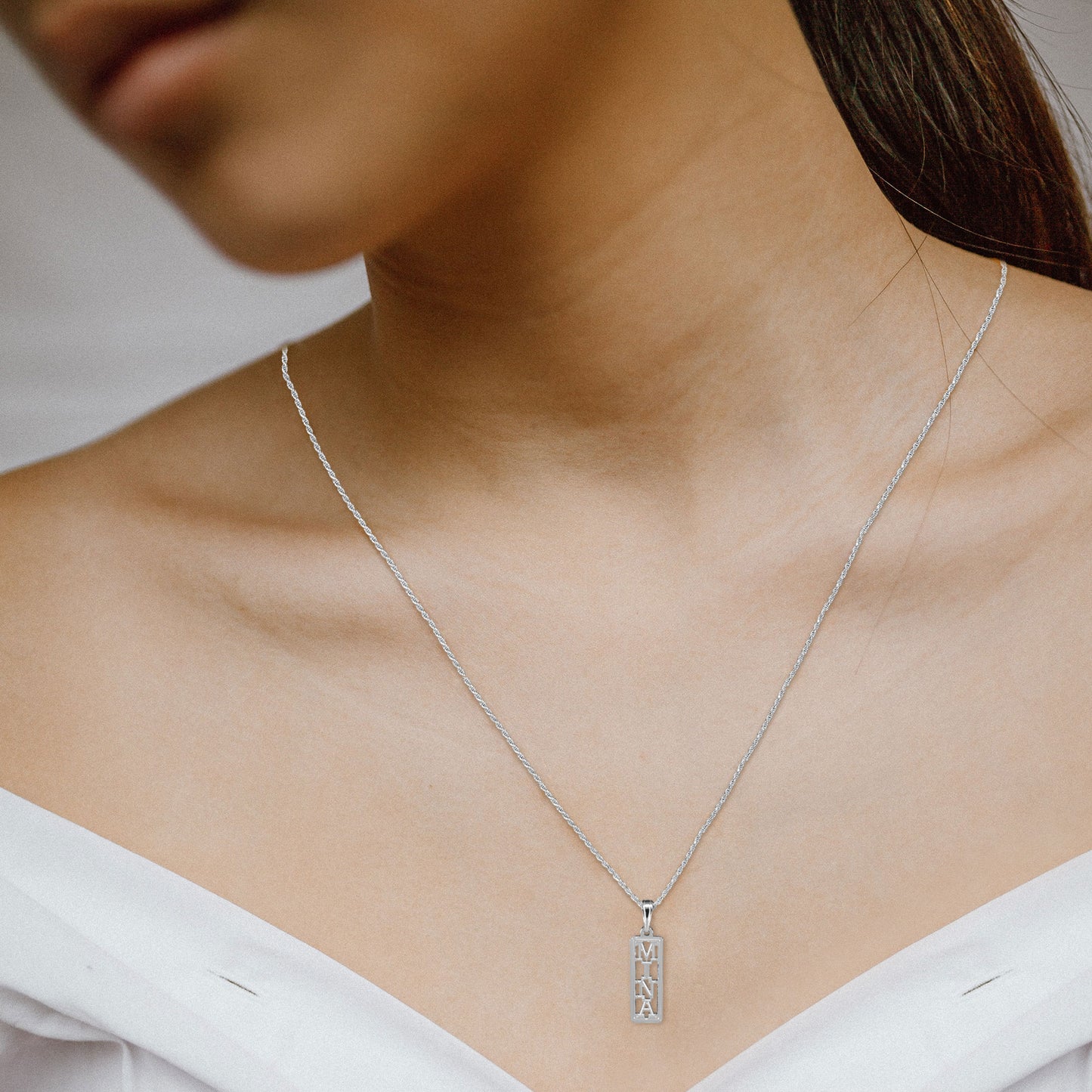 Eternity Nameplate Necklace