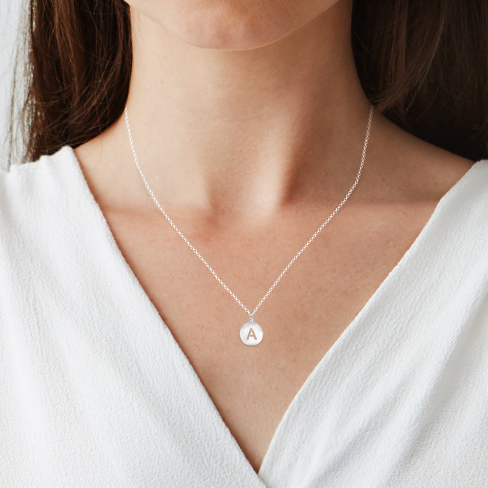 Cut Out Initial Disc Charm