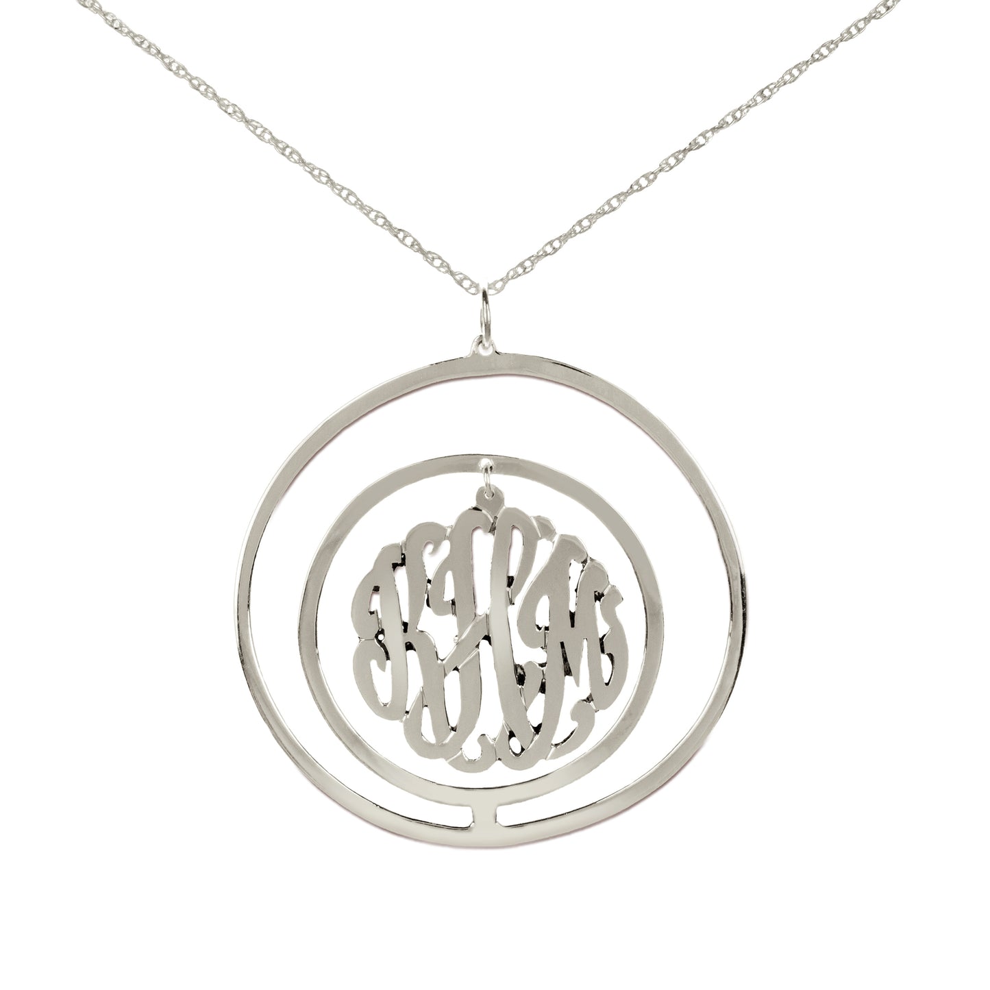 Circular Chandelier Monogram Pendant