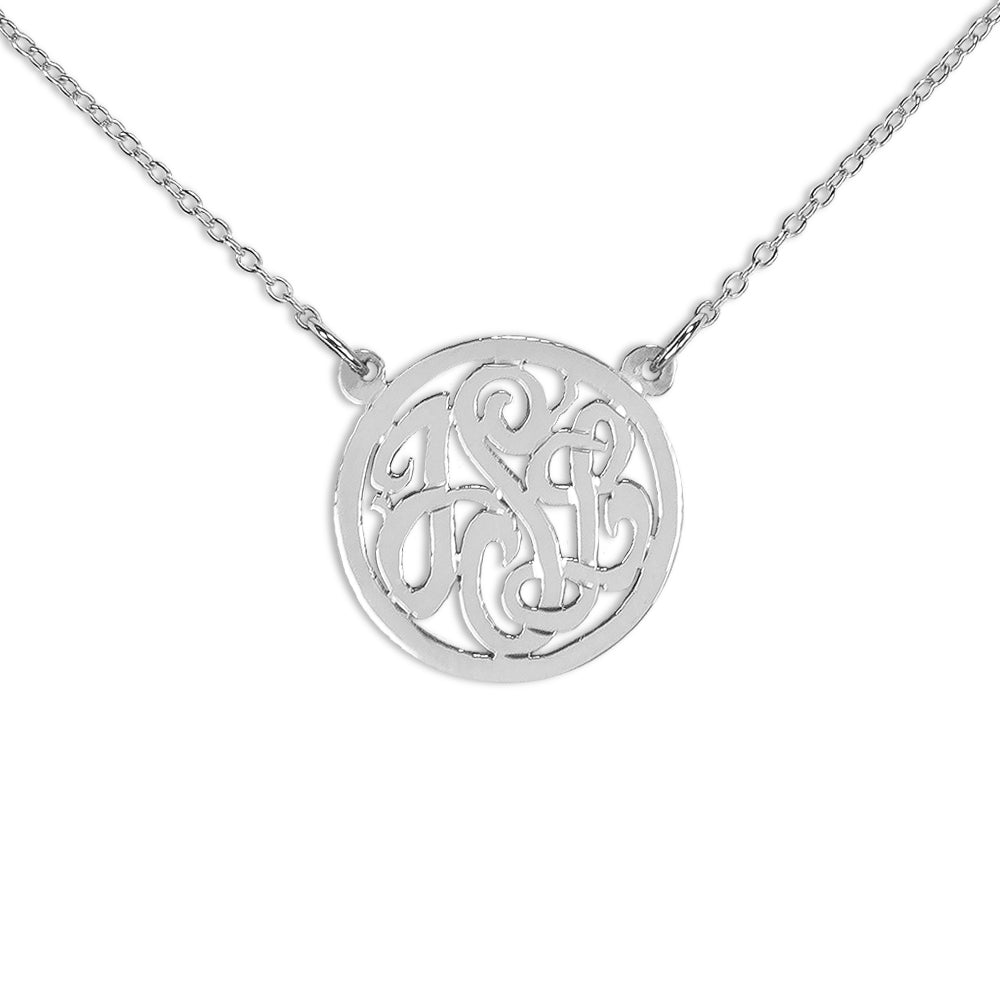 Sterling Silver Monogram Necklace