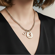 Liberty Letters- Initials Necklace - Minted from U.S. Quarters - Personalized Initial