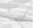 Beaded 3D Sterling Silver Name Necklace