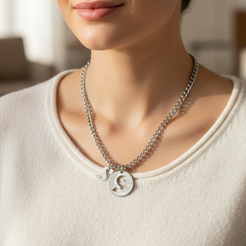 Liberty Letters- Initials Necklace - Minted from U.S. Quarters - Personalized Initial