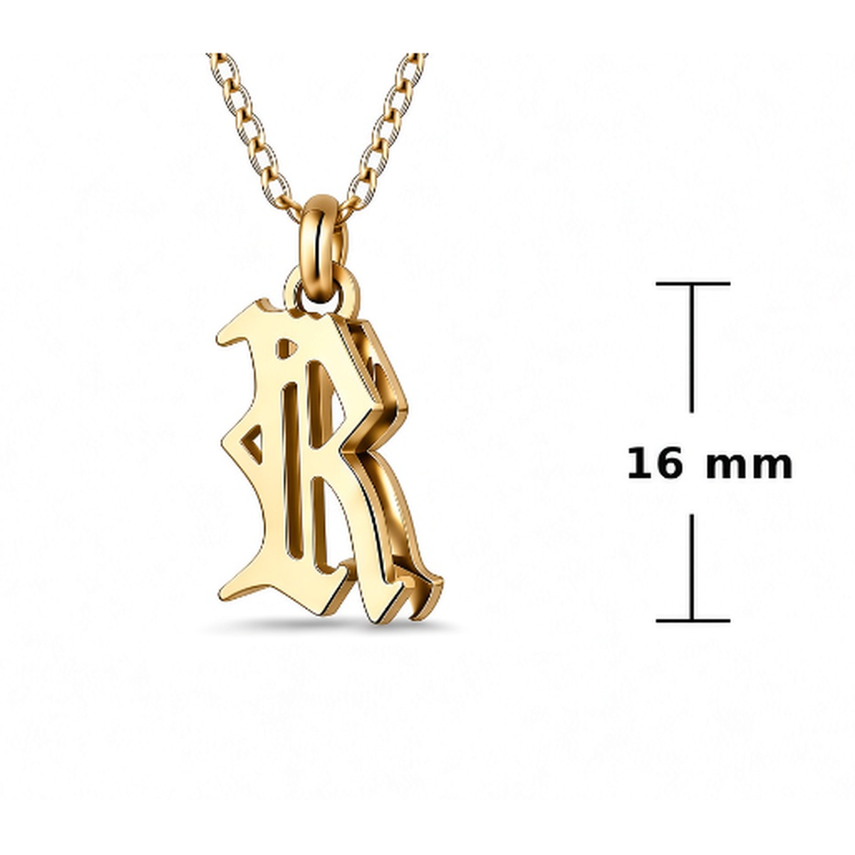 Double Personalized 3-D Initial Pendant