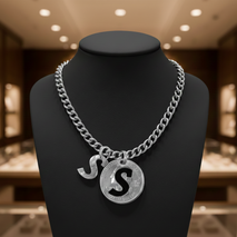 Liberty Letters- Initials Necklace - Minted from U.S. Quarters - Personalized Initial
