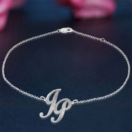 Girl Time Monogram Anklet - sterling silver 2