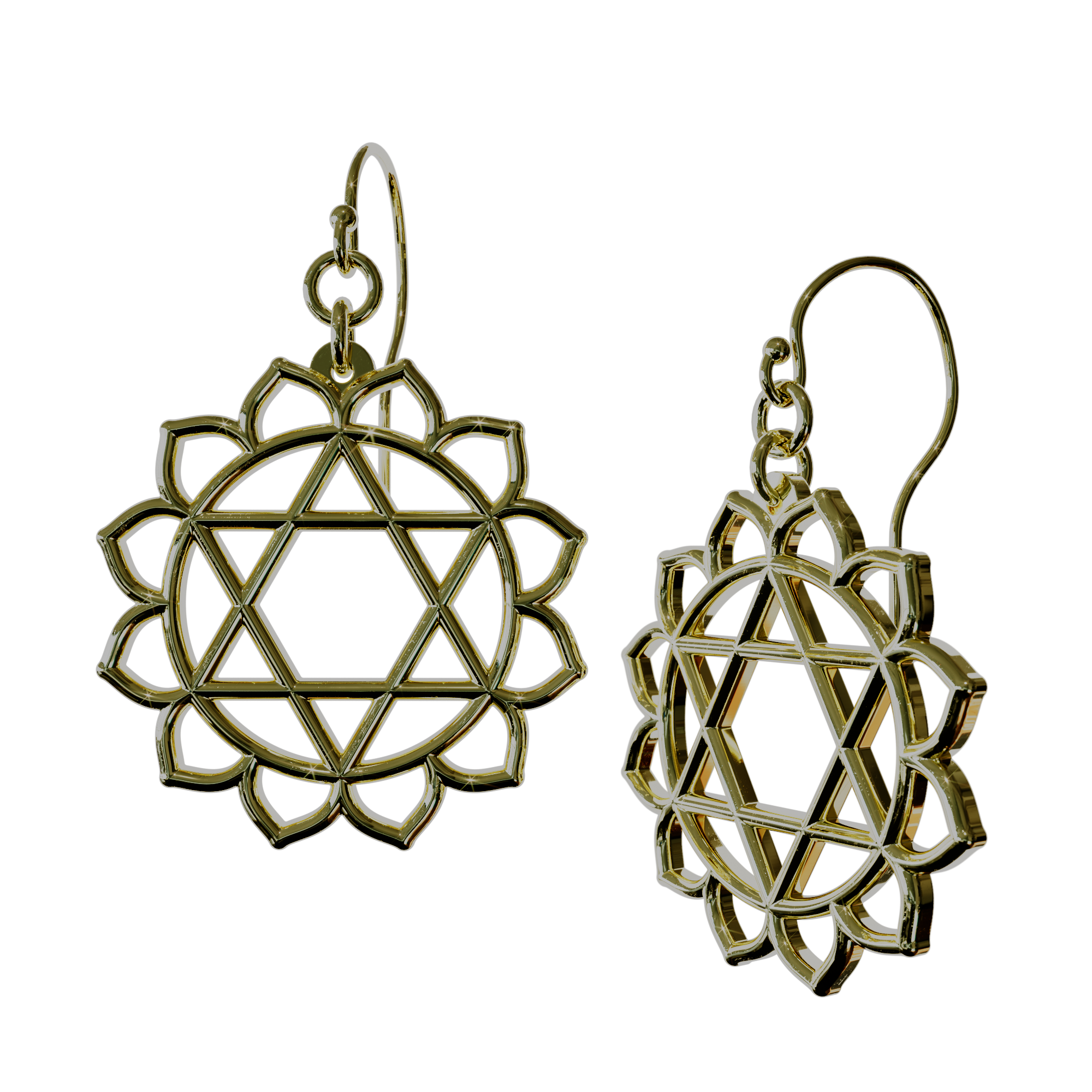 Heart Anahata Chakra Earrings