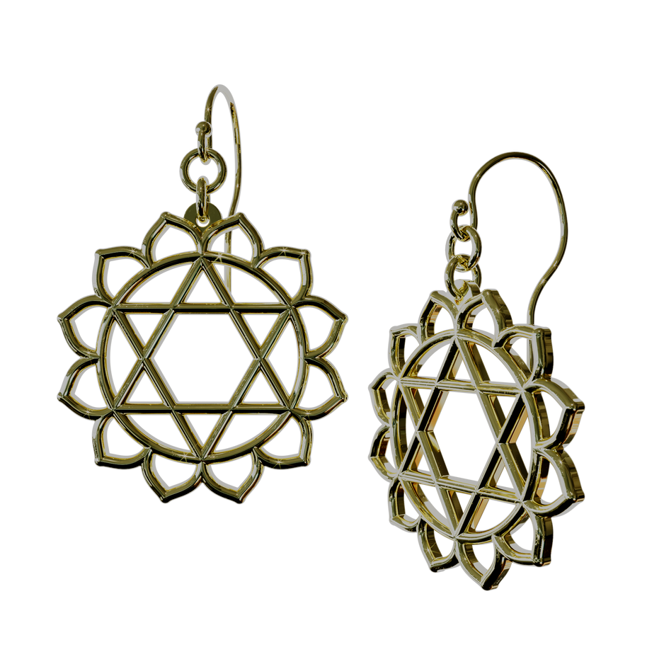 Heart Anahata Chakra Earrings