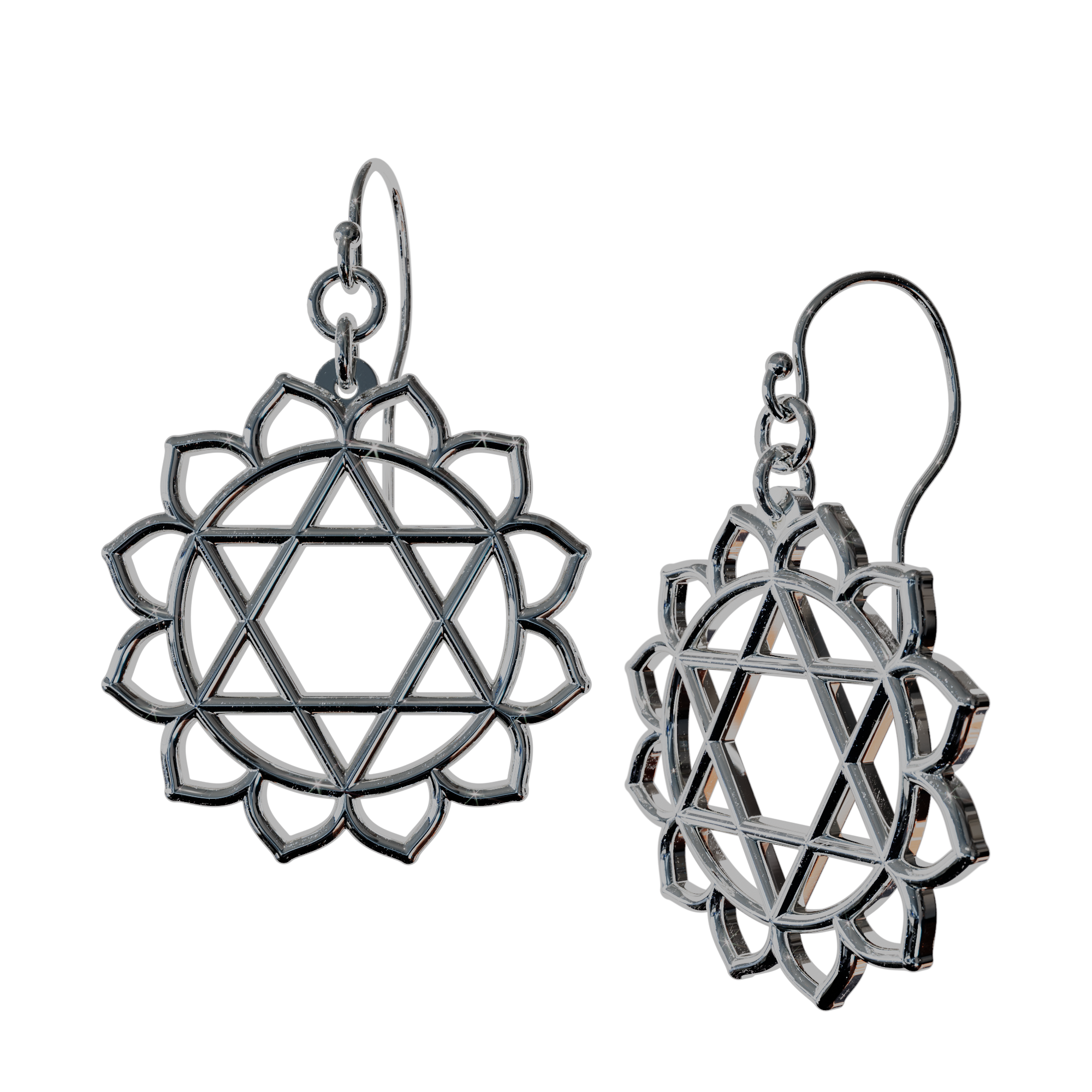 Heart Anahata Chakra Earrings