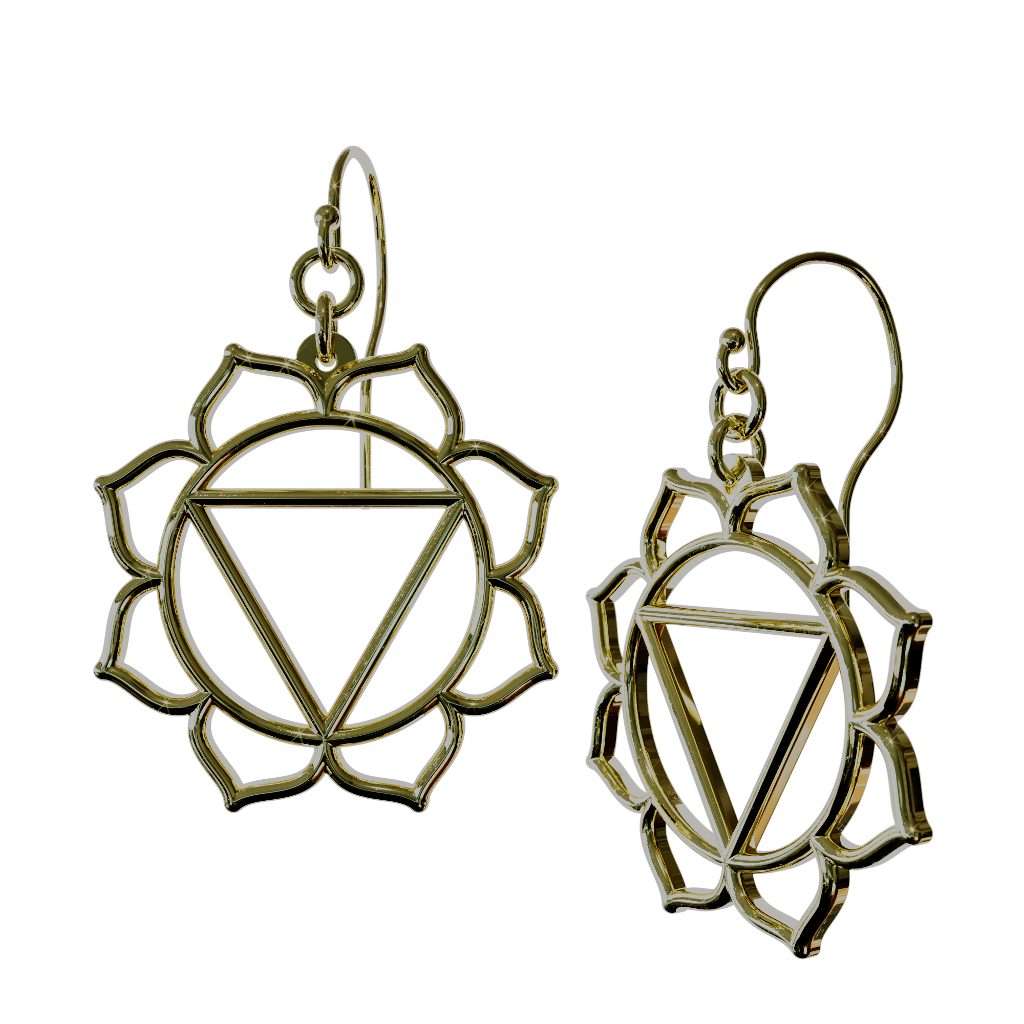 Solar Plexus Manipura Chakra Earrings
