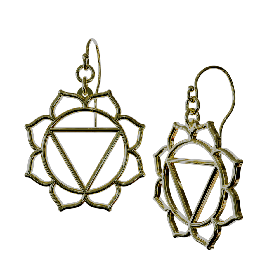 Solar Plexus Manipura Chakra Earrings
