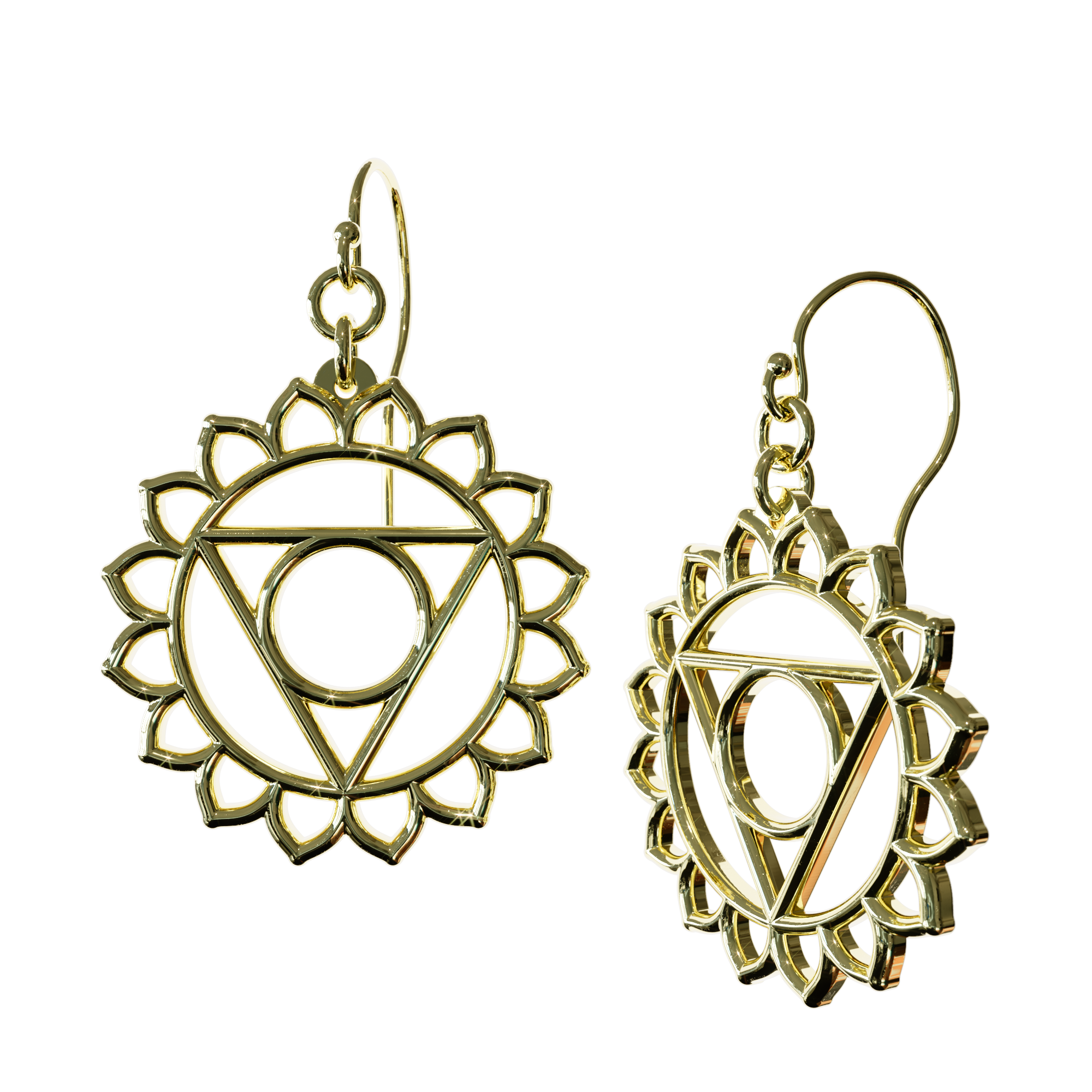 Throat Vishudda Chakra Earrings